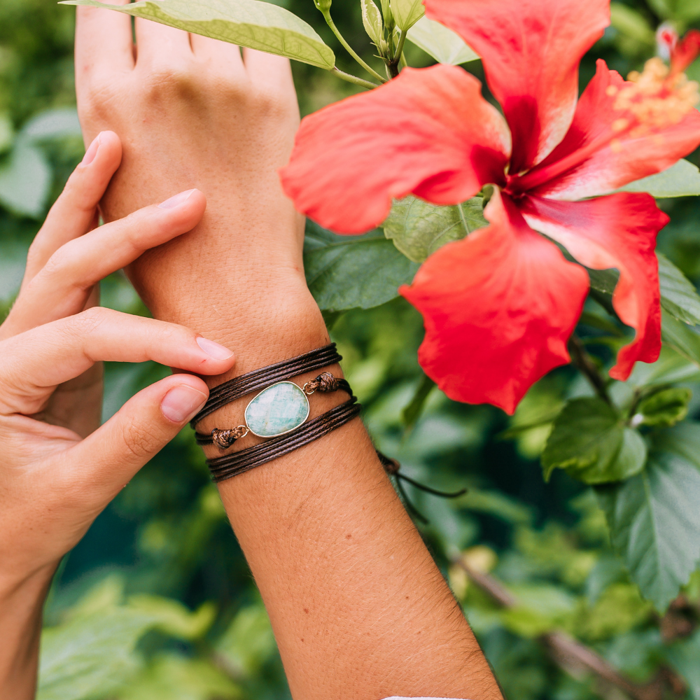 Pulsera Envolvente de Amazonita