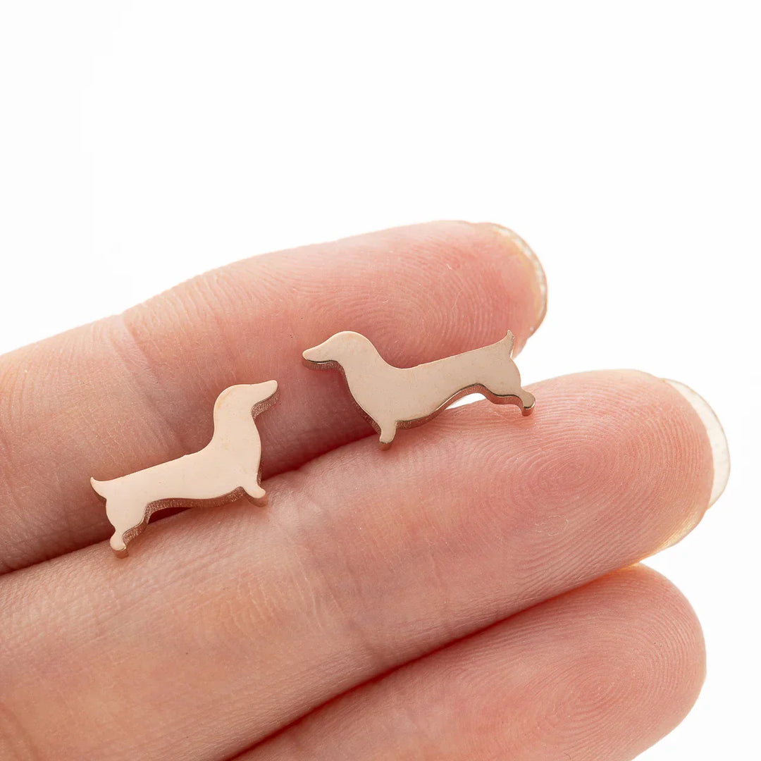 Pendientes de Stud de Dachshund