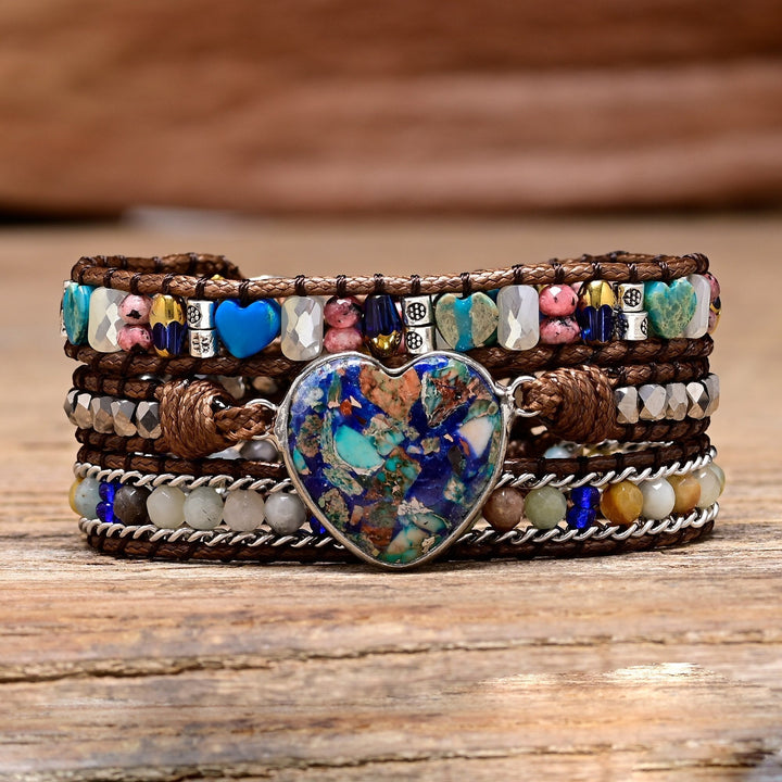 Pulsera de Calcita Azul y Amazonita