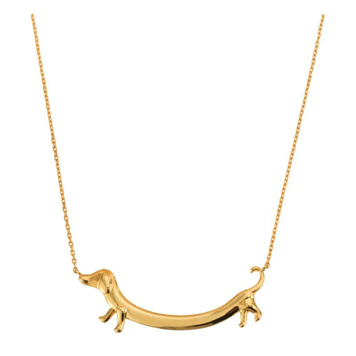 Collar de Salchicha en Tono Dorado
