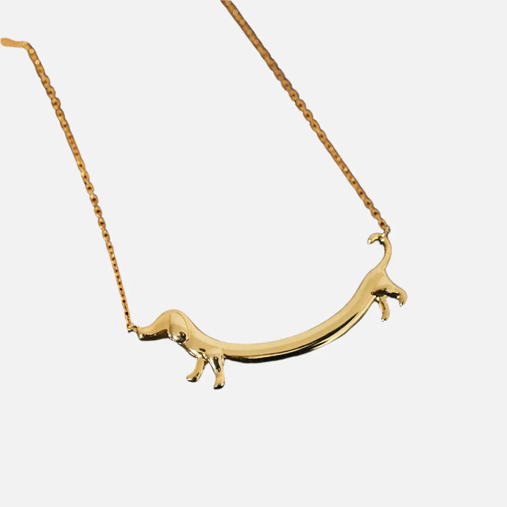 Collar de Salchicha en Tono Dorado