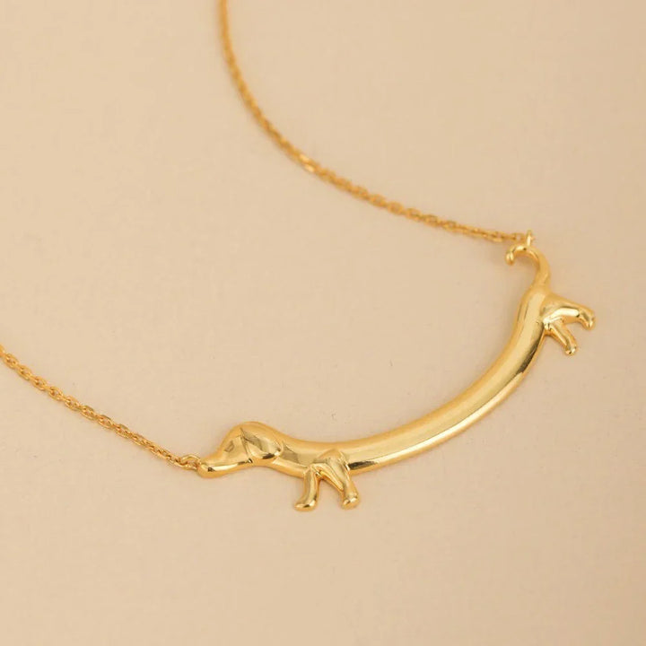 Collar de Salchicha en Tono Dorado