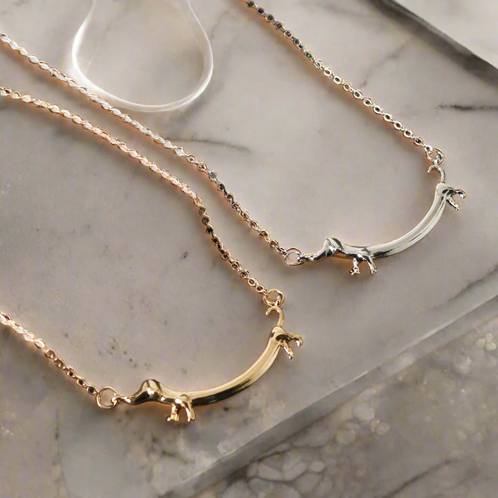 Collar de Salchicha en Tono Dorado