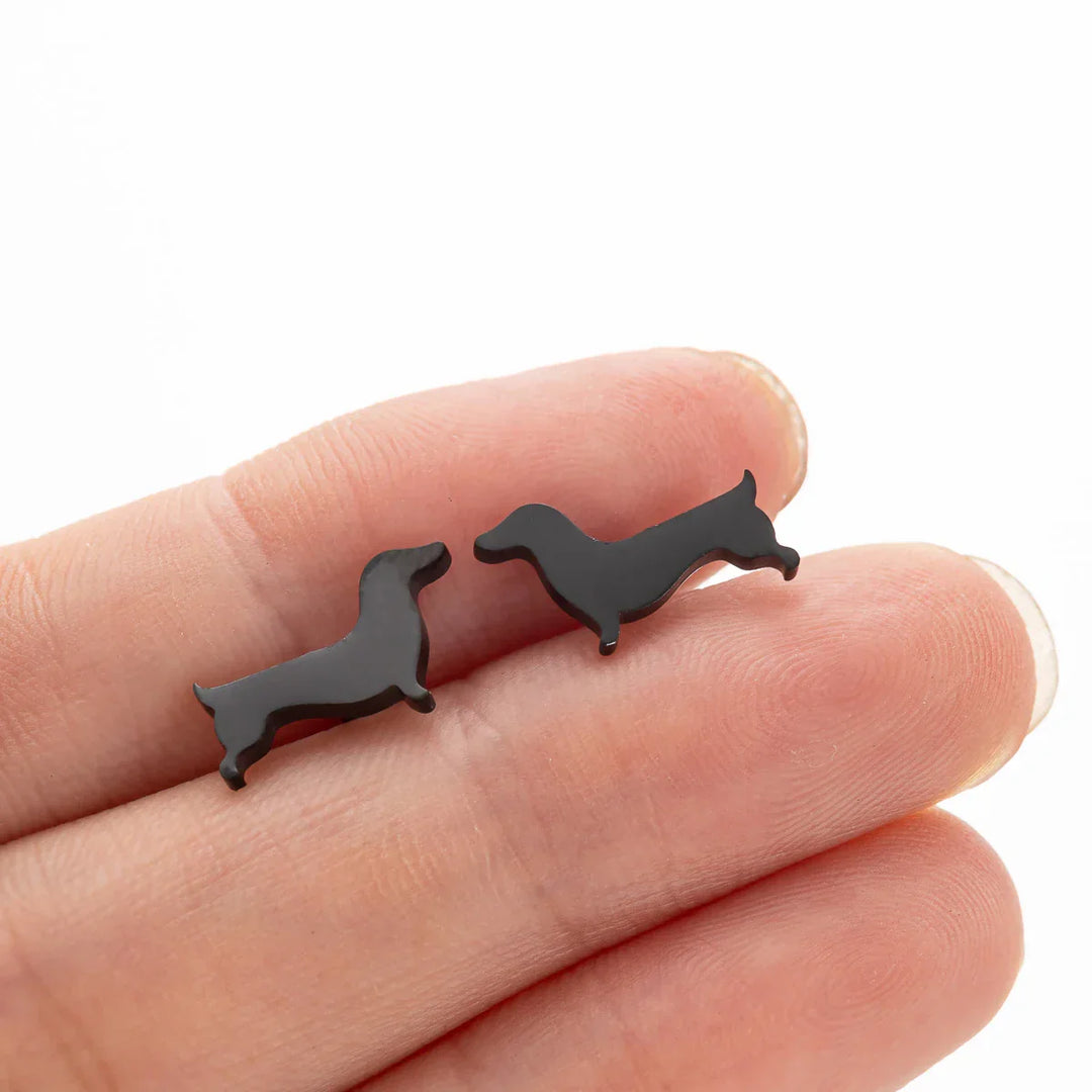 Pendientes de Stud de Dachshund