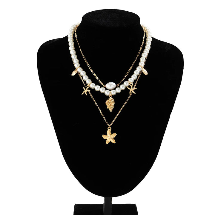 Collar Choker de Perlas Sueños de Estrella de Mar