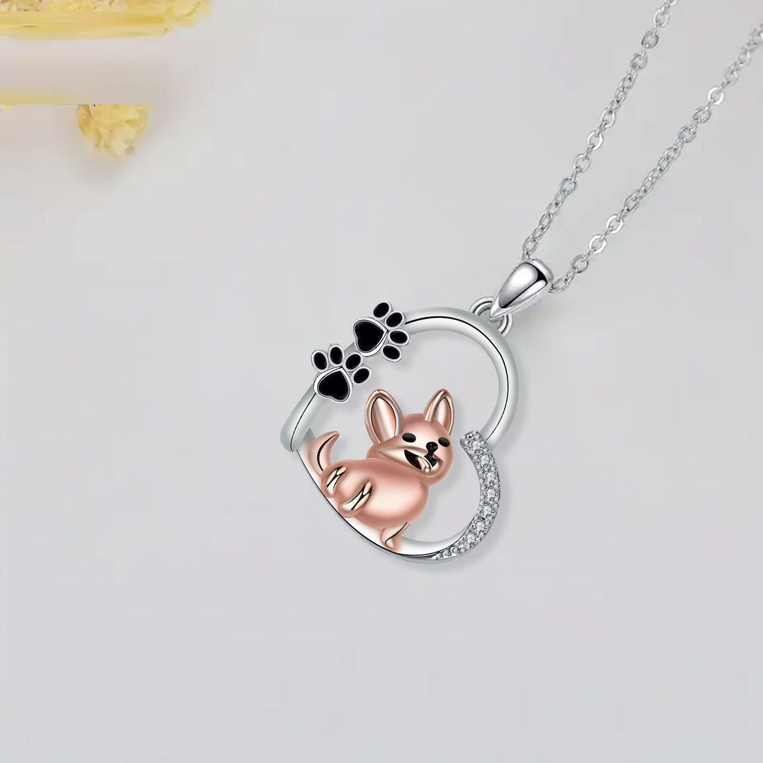 Collar con Colgante en Forma de Corazón para Perros