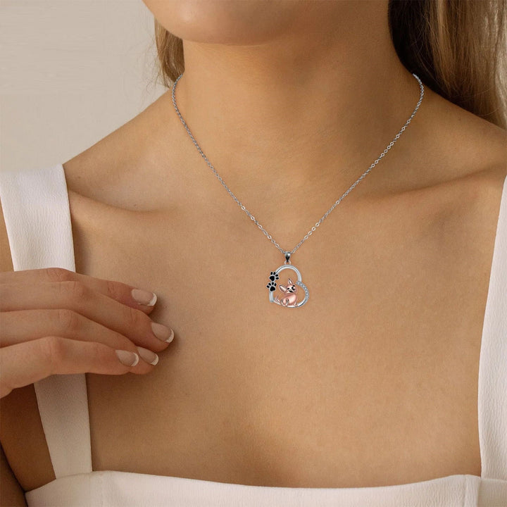 Collar con Colgante en Forma de Corazón para Perros