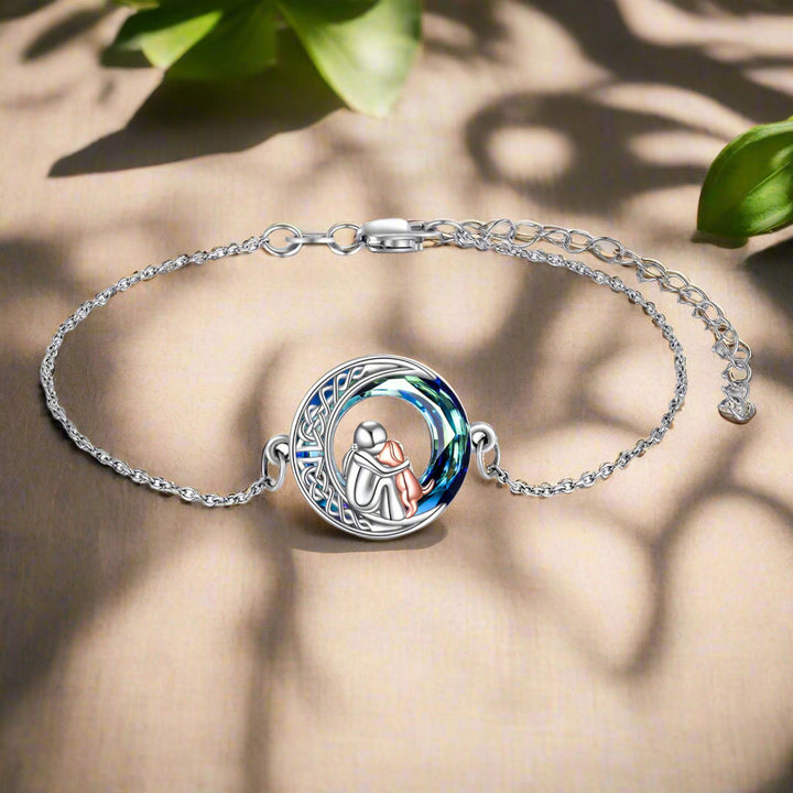 Pulsera de Encanto para Perro Ajustable de Plata Esterlina