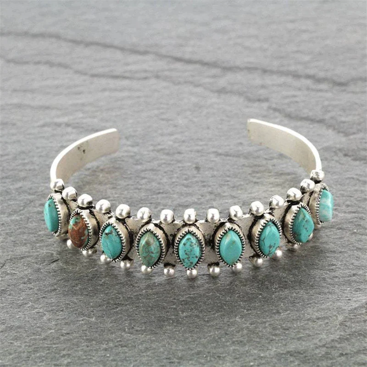 Pulsera de Piedra Turquesa Vintage
