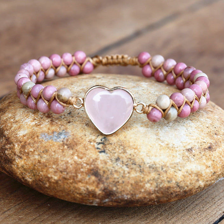 Pulsera de Protección del Amor de Rodonita